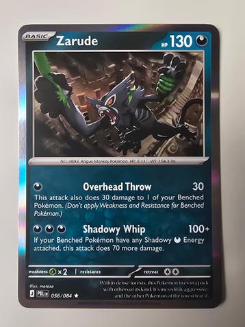 ZARUDE (PITCH BLACK 056/084) (HOLO) (TRADING CARD), Gebruikt