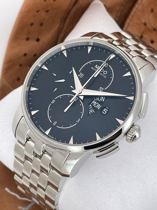 Mido - Baroncelli Chronograph Automatic - M8607.4.18.12 -, Handtassen en Accessoires, Horloges | Heren