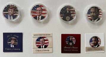 Verenigde Staten. 4 x 1 US Dollar Presidenten 2018, 4 x 1 Oz