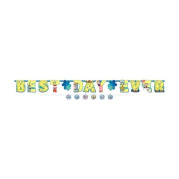 Spongebob Letterslinger Best Day Ever 3,2m, Verzenden, Nieuw