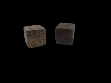 Romain antique Dés en os – collection de soldats astragales