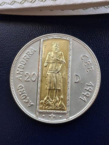 Andorra. 20 Diners 1991 (Zonder minimumprijs)