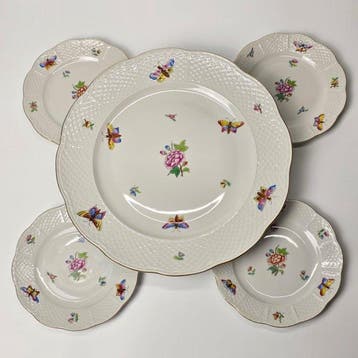 Herend - 5-Piece Set - Queen Victoria - Service à dessert