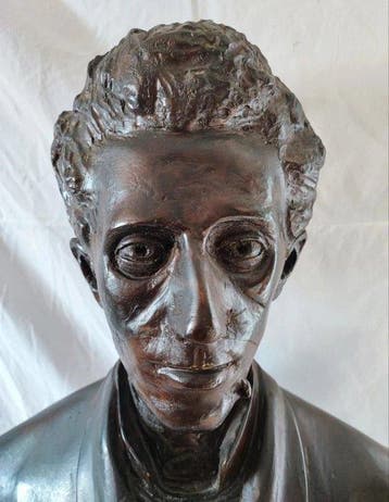 Figuursnijwerk, Busto in legno - 67 cm - Hout