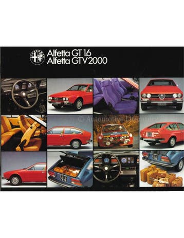 1977 ALFA ROMEO ALFETTA GT 1.6 | GTV 2000 BROCHURE, Nieuw