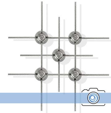 Plant Klimhulp kruisschroef Rvs Trellis 2mm, Verzenden, Nieuw