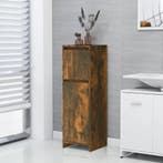 vidaXL Badkamerkast 30x30x95 cm bewerkt hout gerookt, Huis en Inrichting, Verzenden, Nieuw