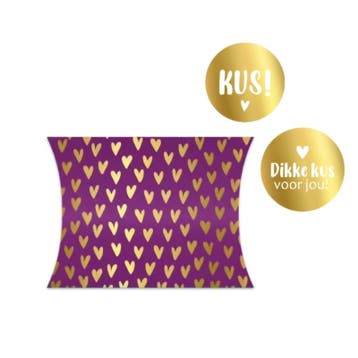 2 Gondeldoosjes met 2 stickers - liefde - valentijn - VAL..., Verzenden, Nieuw