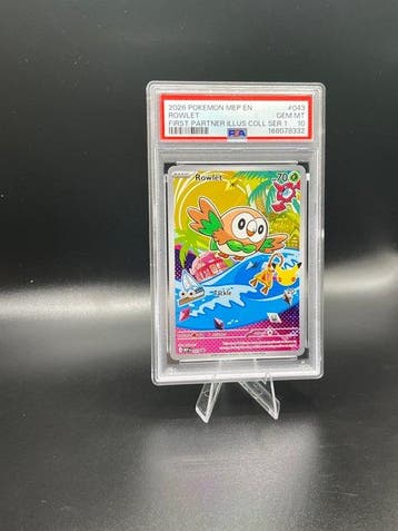 Pokémon - 1 Graded card - Rowlet 043 First Partner Ill Coll