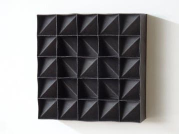 Hans Meeuwsen - Reliëf, 2026 - 52 zwart wandrelief - 125 mm