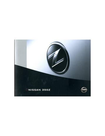 2003 NISSAN 350Z BROCHURE NEDERLANDS