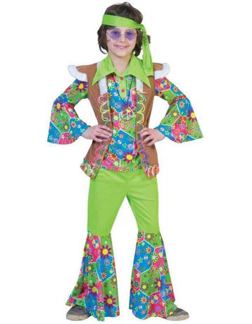 hippie jongens kostuum, Ophalen of Verzenden