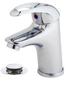 Sanifun wastafelmengkraan Litia Chroom + afvoerplug, Doe-het-zelf en Bouw, Nieuw, Kraan