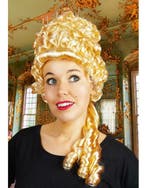 Middeleeuwse Marie-antoinette pruik blond, Ophalen of Verzenden