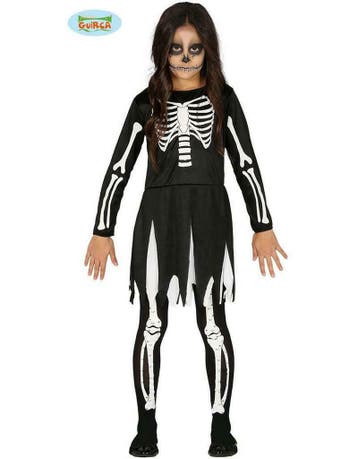 Skelet halloween kostuum voor meisjes, Ophalen of Verzenden, Nieuw