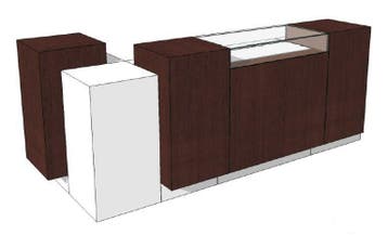 *TIP*  Super high glossy combi toonbank met vitrineglas 280, Ophalen of Verzenden