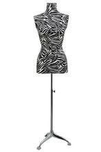 *TIP*  Buste vrouw zebraprint 3/4 model op poot BC956-105, Ophalen of Verzenden