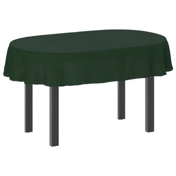 vidaXL Tafelkleed Ovaal Donkergroen 160 x 220 cm, Huis en Inrichting, Verzenden, Nieuw