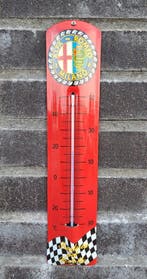 Emaille thermometer Alfa Romeo Milano, Verzamelen, Merken en Reclamevoorwerpen, Verzenden, Nieuw