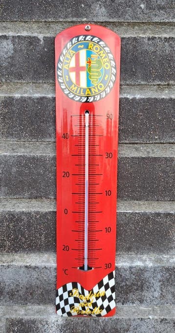 Emaille thermometer Alfa Romeo Milano, Verzenden, Nieuw