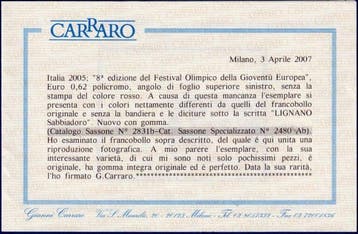 Italiaanse Republiek - 2005 – € 0,62 Festival Olimpico, Gestempeld