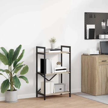 vidaXL Boekenplank 3-laags 56 x 34 x 96 cm Bewerkt hout, Huis en Inrichting, Verzenden, Nieuw