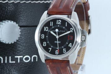 Hamilton - Khaki 3301 Black Dial Date Sapphire Crystal