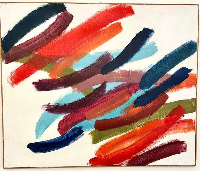 Carla Horat (1938) - Segni - Colore, Antiek en Kunst, Kunst | Schilderijen | Modern