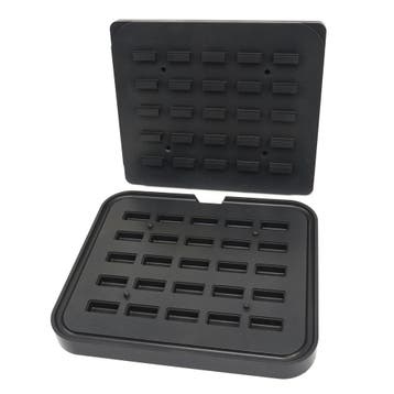 Moule à Tartelette - Rectangle - 50x23/42x17 mm - 25 pieces, Verzenden, Autres types
