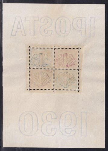 Duitse Rijk 1930 - Blockausgabe: Internationale