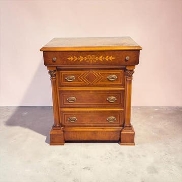 Meuble dappui - Hout, Messing - Zijkolommen