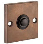 Beldrukker Bauhaus messing antiek brons, Nieuw