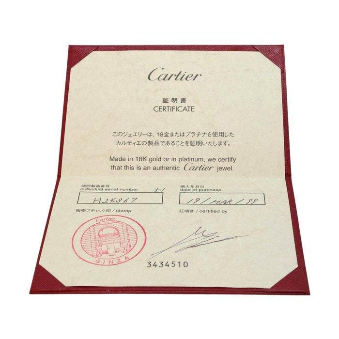 Cartier - Ring - Love - 18 karaat Witgoud - 6 diamanten, Handtassen en Accessoires, Ringen