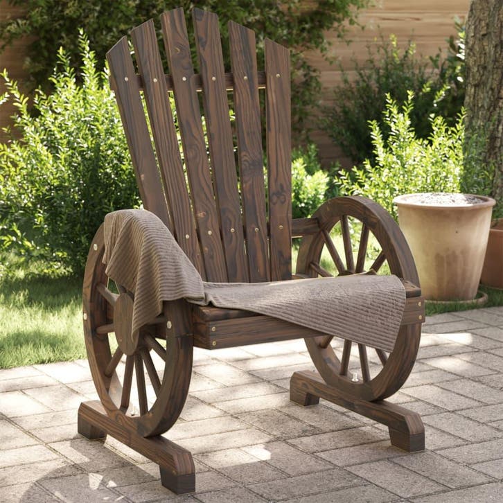 vidaXL Tuinstoelen 2 st Adirondack massief vurenhout, Tuin en Terras, Tuinsets en Loungesets, Nieuw, Verzenden