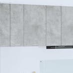 vidaXL Hangkast Beton Grijs en Wit 50 x 31 x 80 cm Bewerkt, Huis en Inrichting, Verzenden, Nieuw