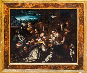 Scuola veneta (XVII) - Adorazione dei Magi, Antiek en Kunst