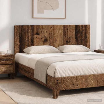 vidaXL Wandgemonteerd Hoofdbord DELFT Oud hout Bewerkt hout, Verzenden, Nieuw