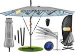 Zweefparasol - Tuinparasol - Parasol 460x270 cm - Met voet -, Verzenden, Nieuw