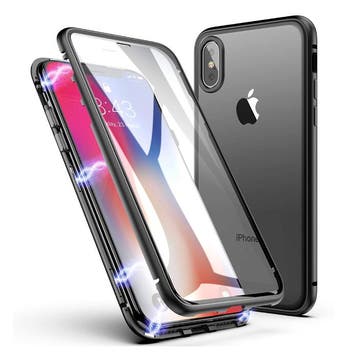 iPhone XS Max Magnetisch 360° Hoesje met Tempered Glass -, Verzenden, Nieuw