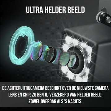Strex Achteruitrijcamera - Universeel RCA -12 LED Nachtzicht, Auto diversen, Verzenden, Nieuw