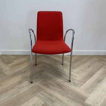 Kush + Co set van 8 stuks koppelbare zaalstoelen met kar,, Gebruikt, Vijf, Zes of meer stoelen