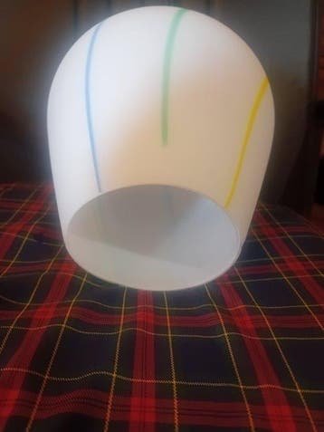 Plafondlamp - Opaline glas - Italiaanse vintage kroonluchter