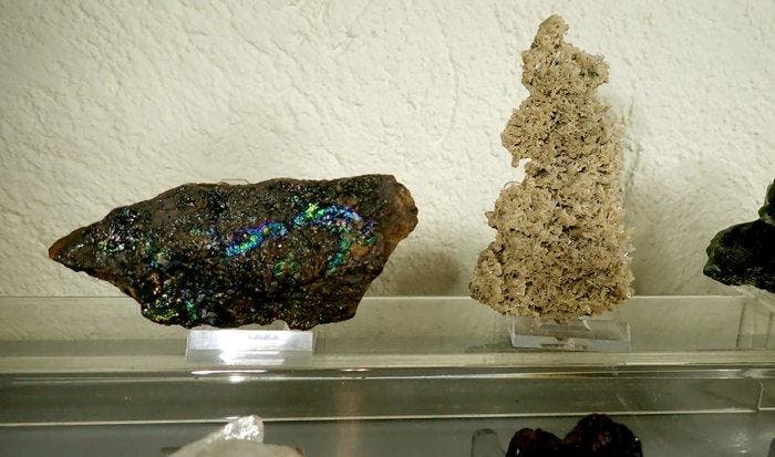 Mineralencollectie - Hoogte: 31 cm - Breedte: 27 cm- 3670 g, Verzamelen, Mineralen en Fossielen