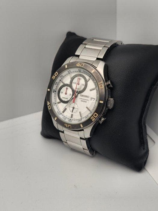Seiko - Chronograph Panda Style - Box - Zonder minimumprijs, Handtassen en Accessoires, Horloges | Antiek