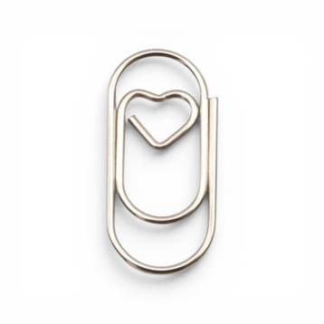 20 mini paperclips zilver hartje - papierklem - leuk inpa..., Handtassen en Accessoires, Bedels, Verzenden, Nieuw