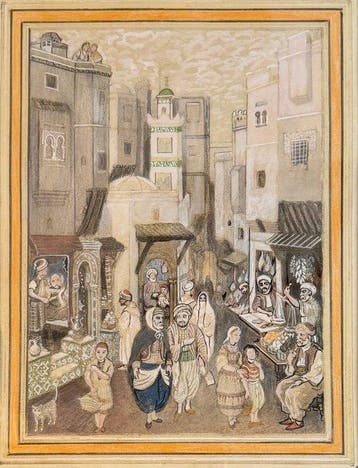 Mohammed Racim (1896-1975) (attribué à) - Dessin