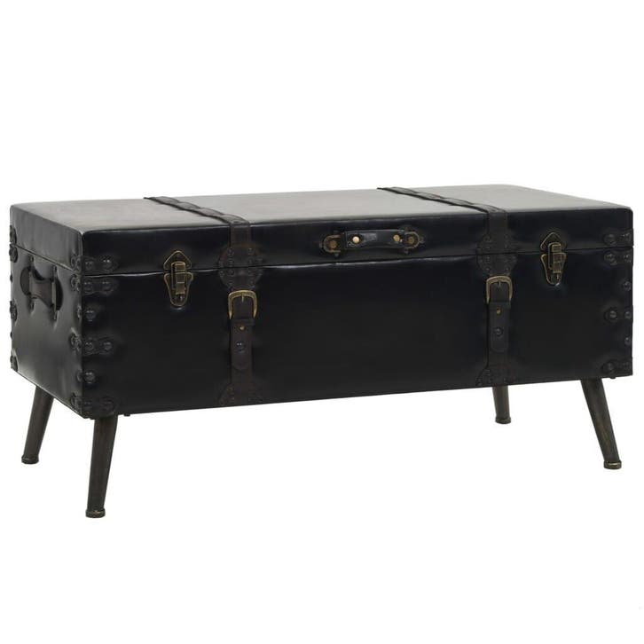 Salontafel vintage koffer | Tweede Kansje | OP = OP, Huis en Inrichting, Tafels | Salontafels, 100 tot 150 cm, Overige vormen