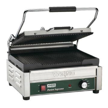 Contactgrill/Panini grill l gietijzer | Geribd | 2.4kW |, Verzenden, Nieuw in verpakking