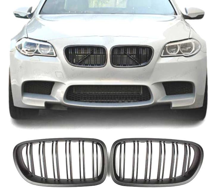 CALANDRE BMW F10 LOOK M5 DOUBLE NOIR MAT, Auto-onderdelen, Carrosserie, Verzenden