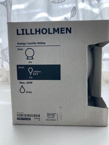 IKEA - Cecilia Stööp - Lamp - LILLHOLMEN - Glas, Metaal,, Antiek en Kunst